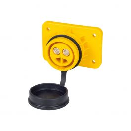Prise femelle avec capuchon de protection